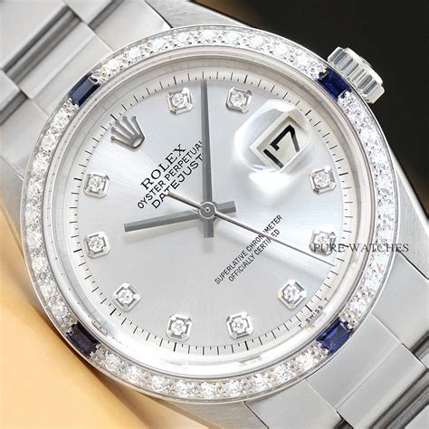 white gold sapphire rolex men|rolex day date white gold.